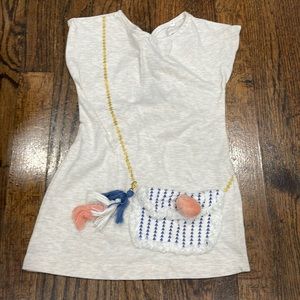 Jessica Simpson toddler girl dress with purse and tassel design size 2T